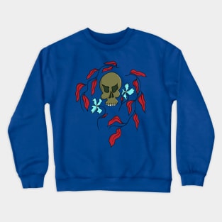 Floral skull Crewneck Sweatshirt